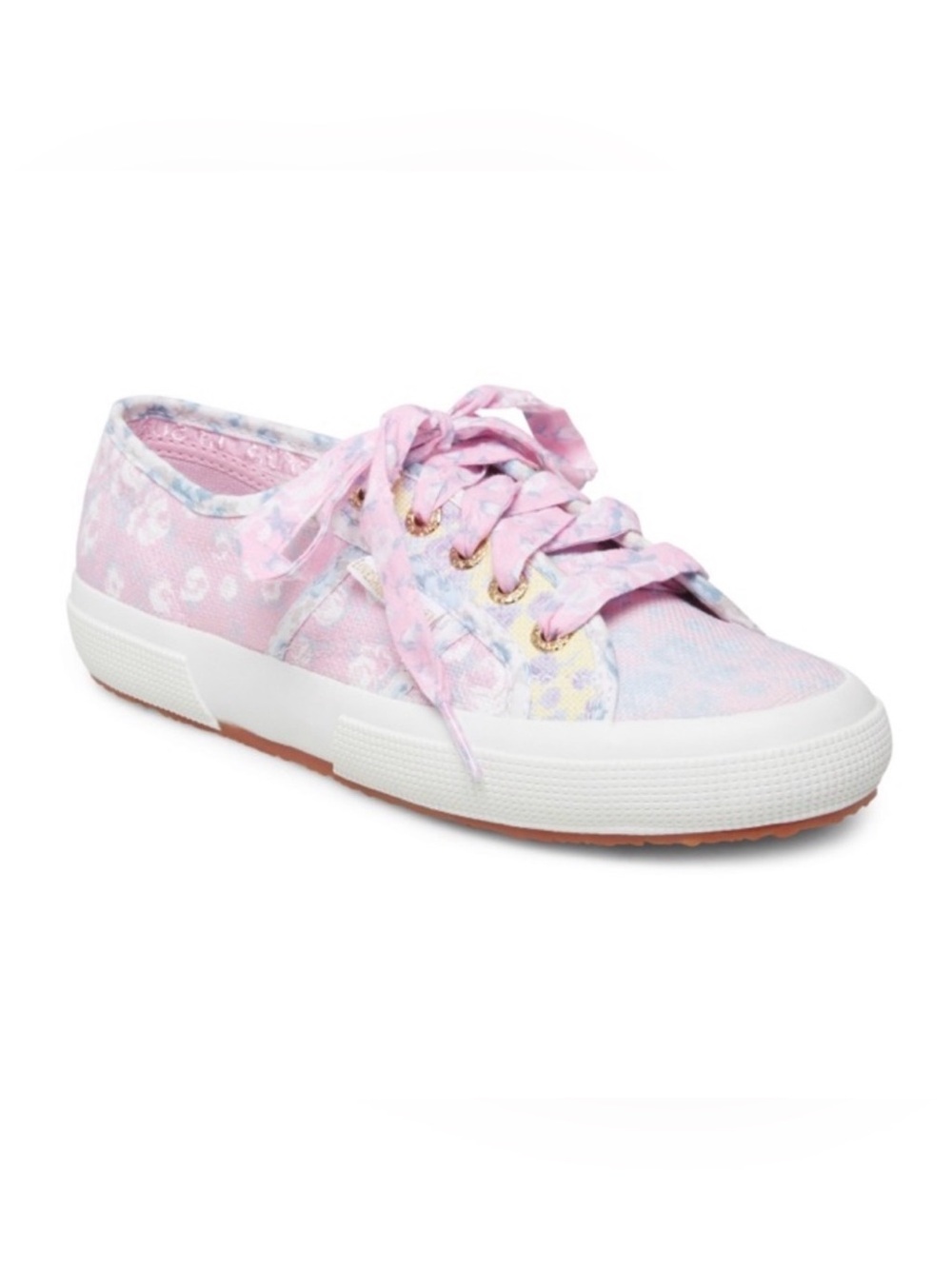 Superga x LoveShackFancy Sneakers Women’s US 10 EU 41.5 Rare Rose Print EUC